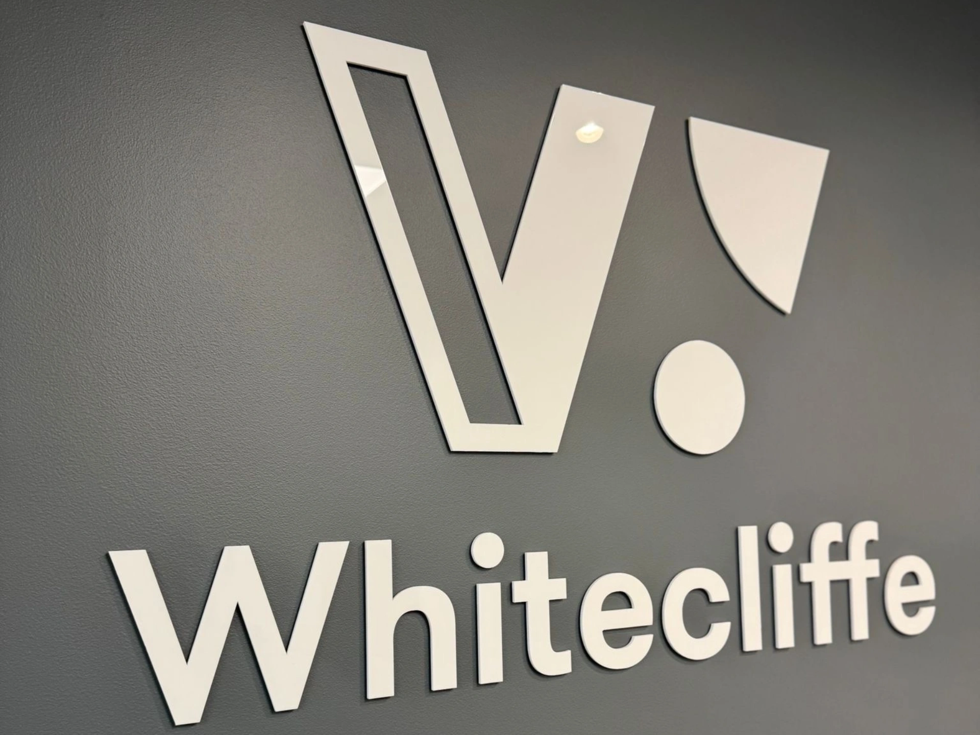 White Cliife indoor 3D Sign in Symonds street Auckland CBD