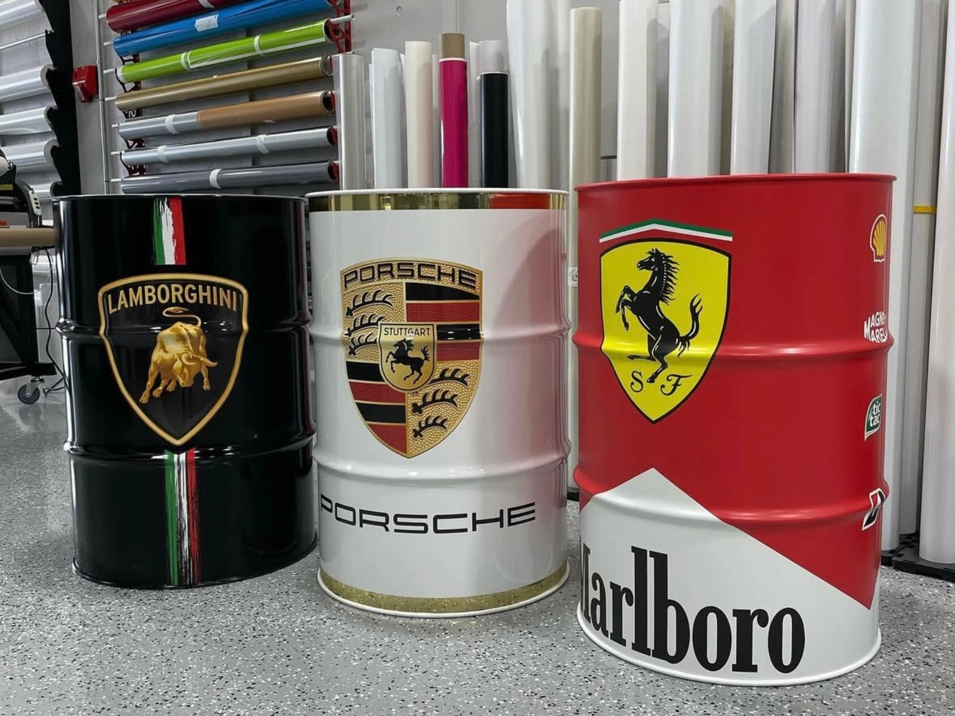 Ferrari Bin wrap in New Market Auckland