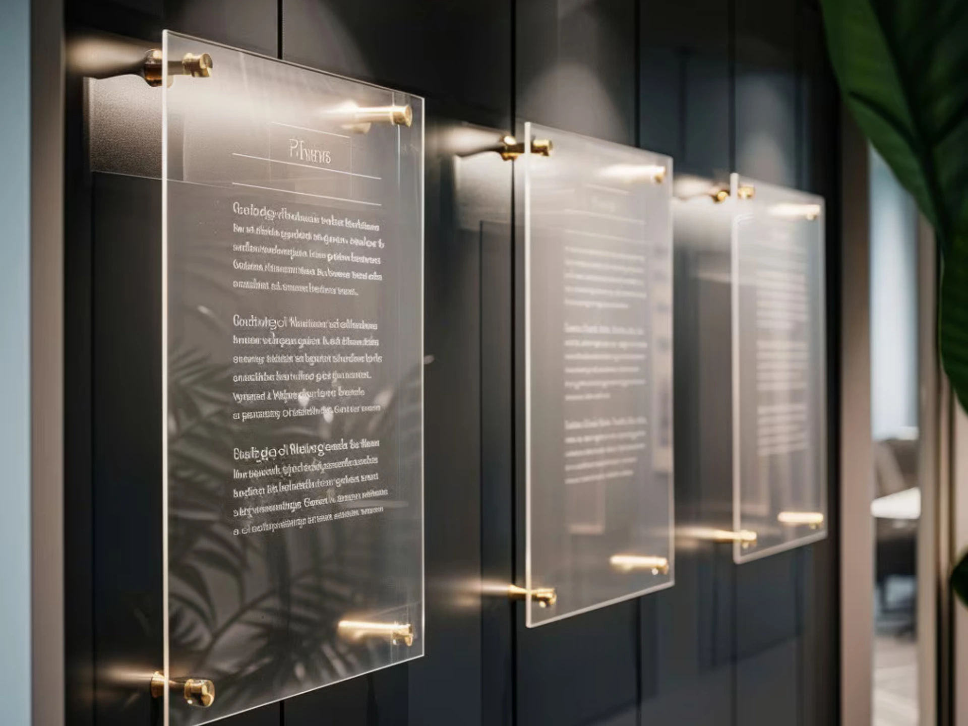 Indoor Acrylic Sign in Auckland