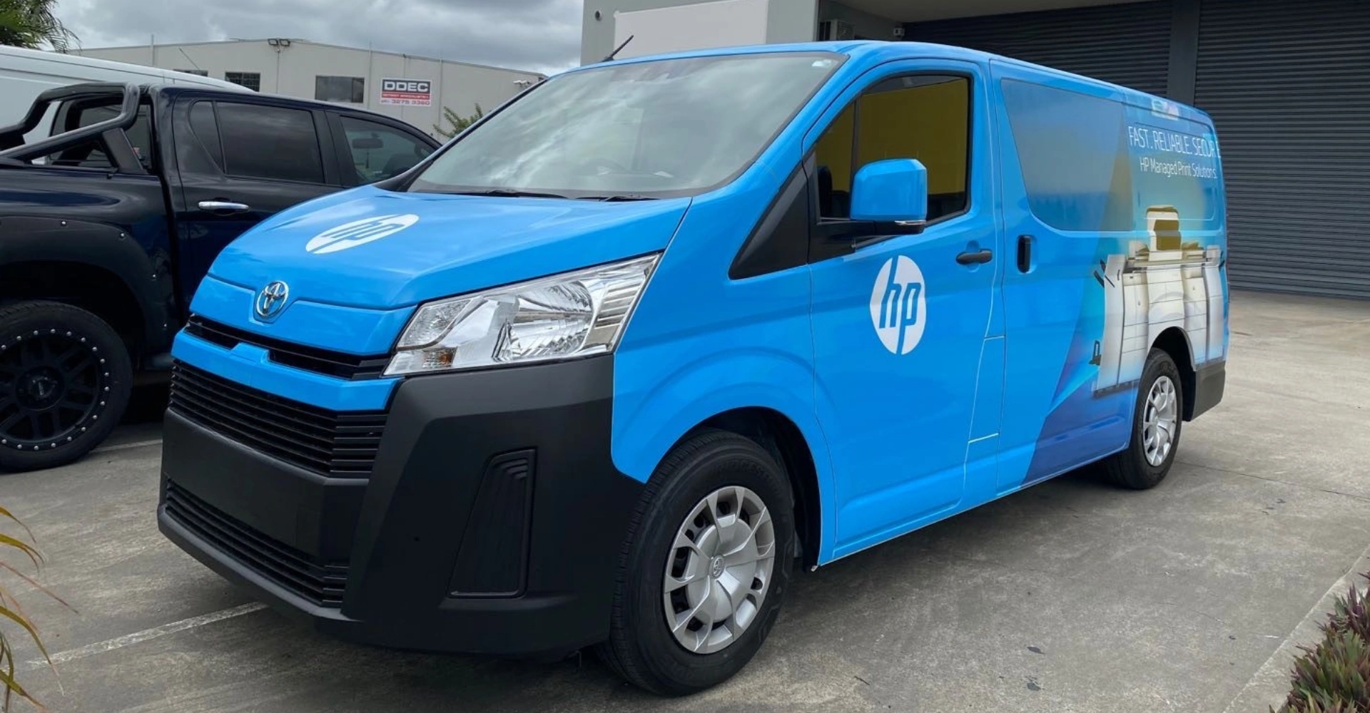 Toyota HiAce wrap and signage Auckland