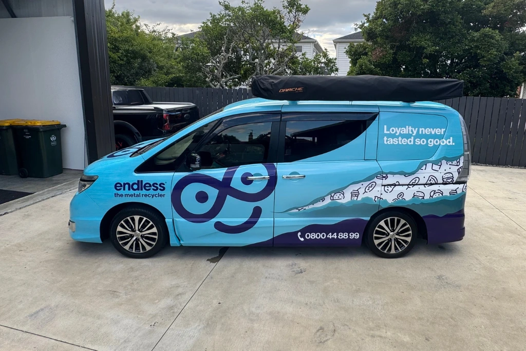 commerical endless metal vehicle wrap